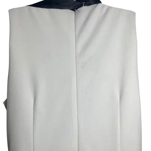 Betsey Johnson Black & White Bow Tie Jumpsuit – Size 14 - Picture 5 of 6